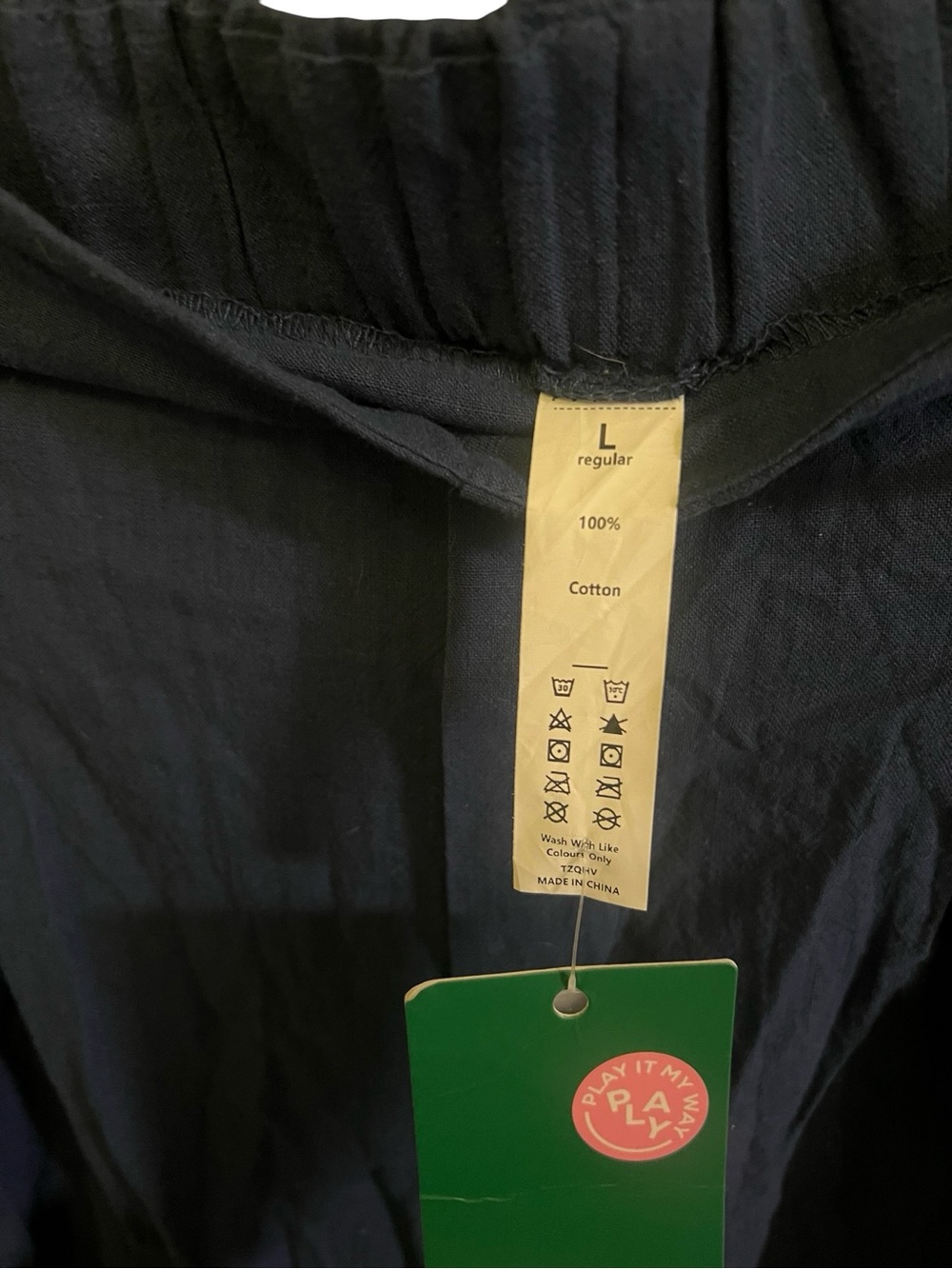 Large Halara Cotton Wide leg pants with pockets - Picture 2 of 2